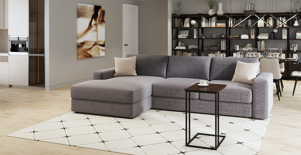 Диван Оксфорд 24 с оттоманкой