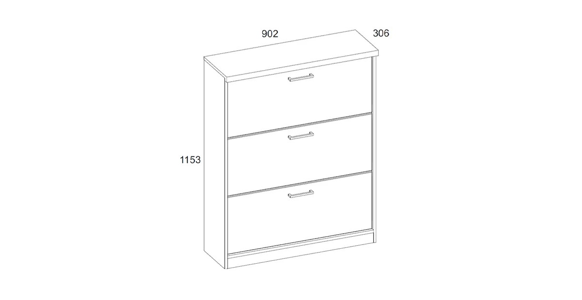 Тумба для обуви Альтеро New 3D