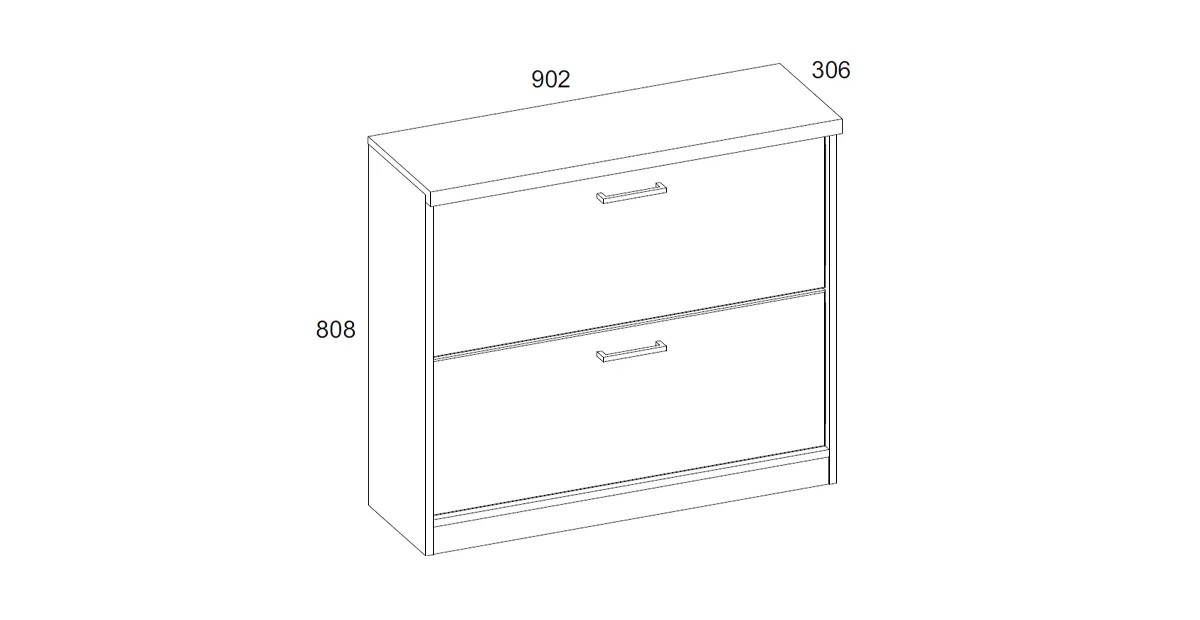 Тумба для обуви Альтеро New 2D