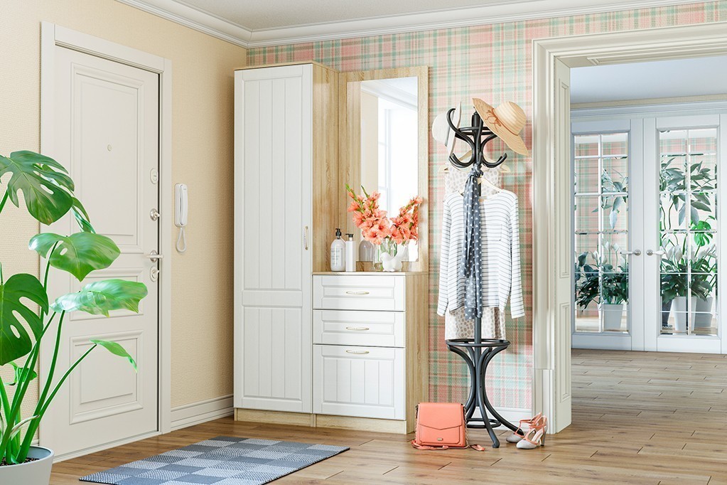 Шкаф для одежды Мокка левый НМ 014.71