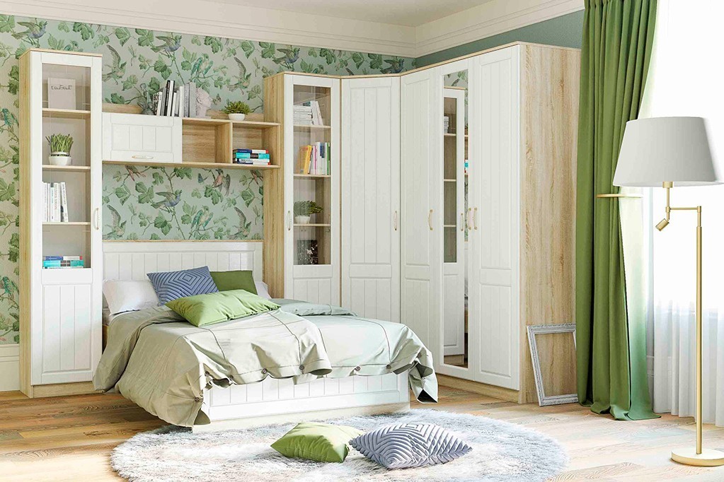 Шкаф угловой Мокка левый НМ 014.11 Х