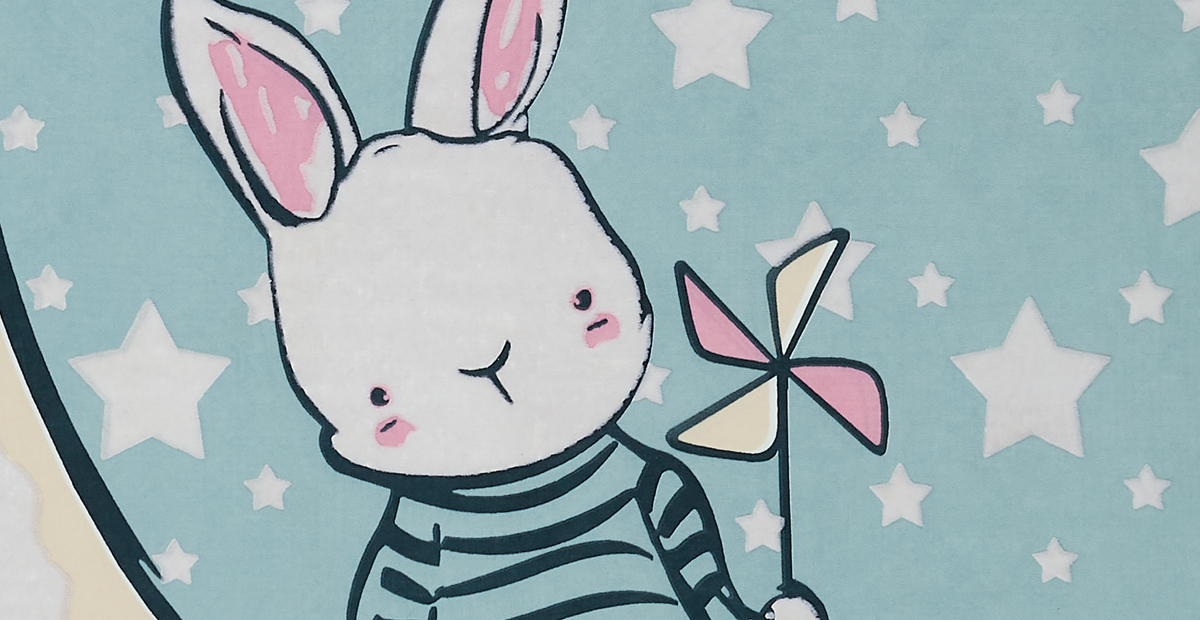 Детский ковер Bunny Light Blue