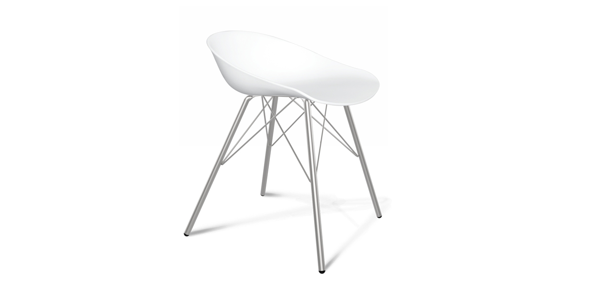 Хром лак/Белый