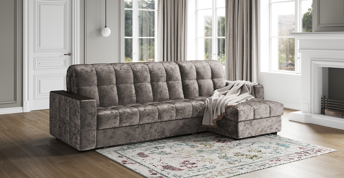 Угловой диван Коломбо 140 мини декор дуб каньон