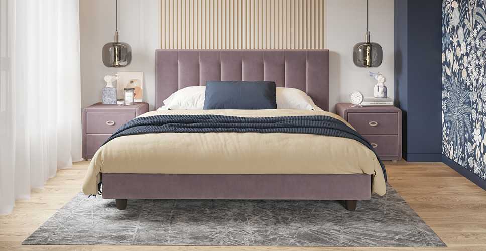 

Кровать Романа 24, Светло-бежевый, Романа 24