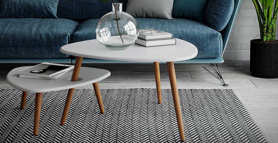 

Комплект столов журнальных Реймс, Белый, Реймс