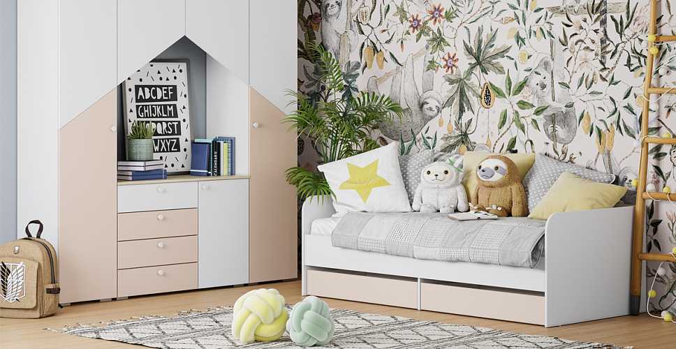 

Кровать Бэмби 2Я НМ 041.38, Белый/дуб сонома/бисквит, Бэмби 2Я НМ 041.38