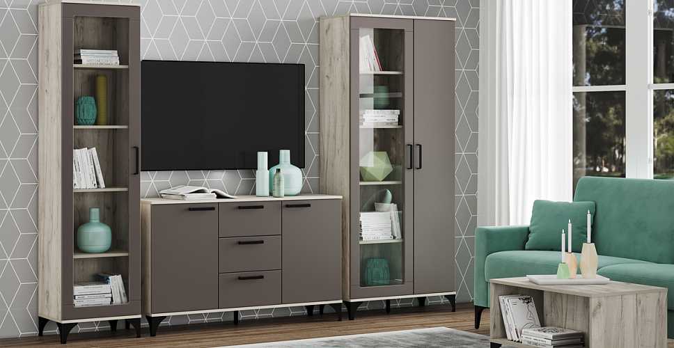 

Тумба Prima НМ 013.79, Дуб крафт серый/софт графит, Prima НМ 013.79