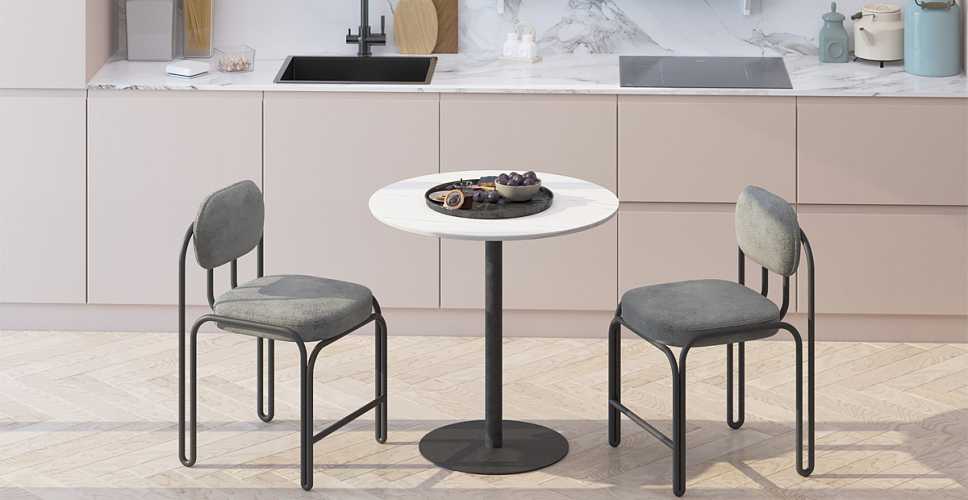 

Стол круглый Deil, Черный мрамор, Deil