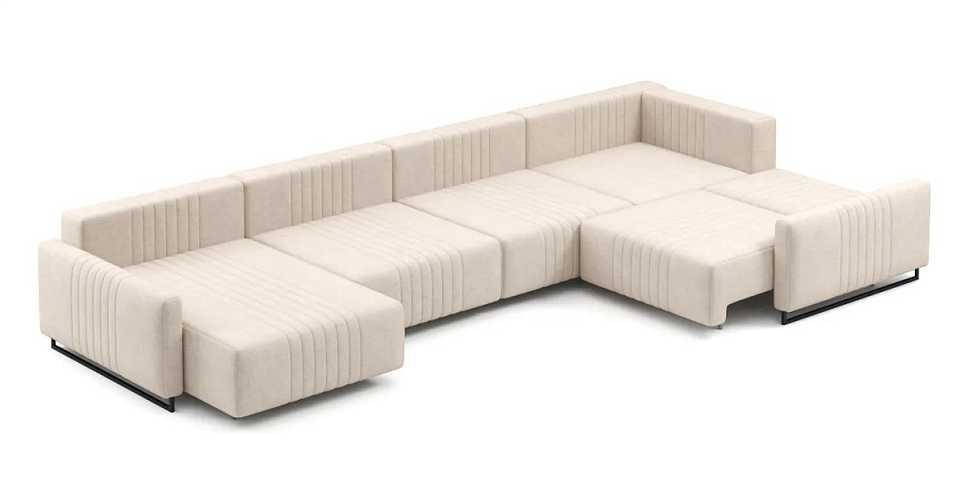 

Угловой диван Хаммер NEXT с узкими подлокотниками с оттоманкой, Светло-бежевый, Хаммер NEXT с узкими подлокотниками с оттоманкой