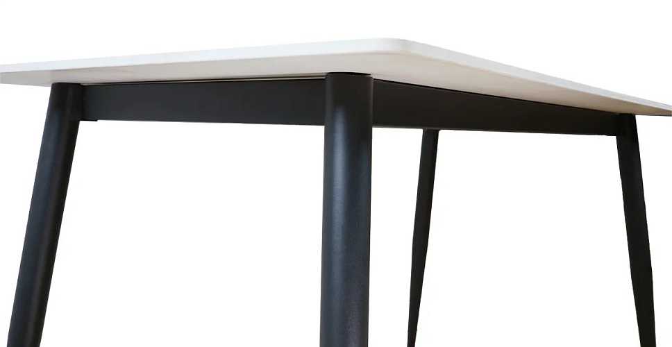 

Стол прямоугольный нераздвижной Вико 120, Металл черный /керамика мрамор серый матовый, Вико 120