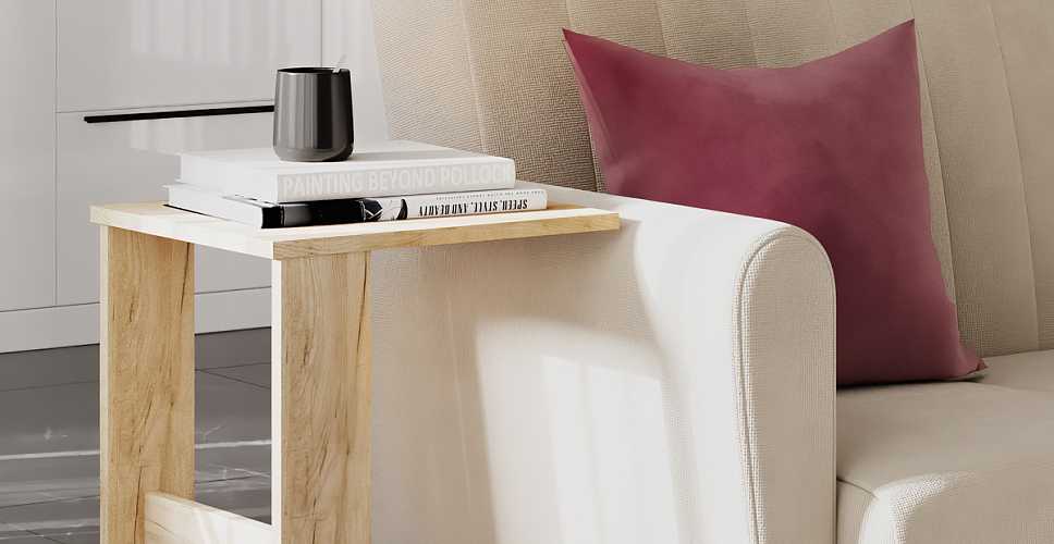 

Стол придиванный Юкон, Белый текстурный, Юкон