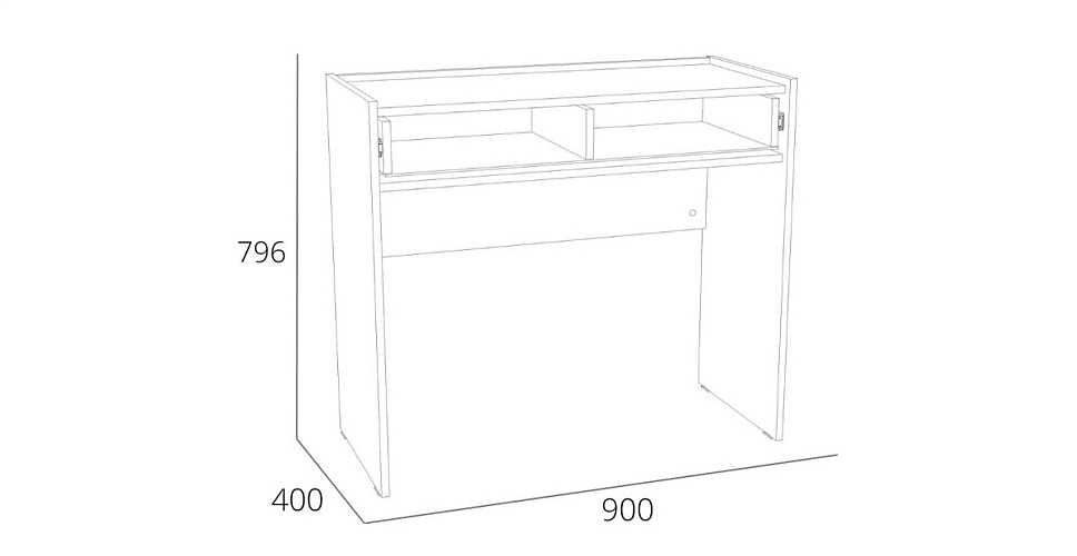 

Стол туалетный Sendy, Белый фасадный/дуб крафт золотой, Sendy