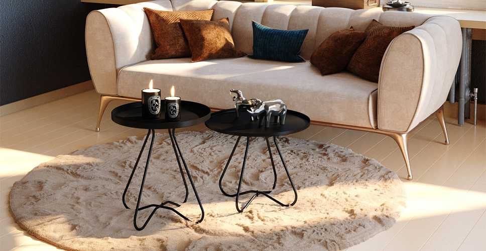 

Стол кофейный Cofi, Черный муар, Cofi