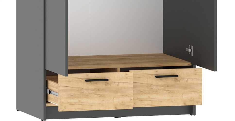 

Спальня Sendy К-12, Антрацит/дуб крафт золотой, Sendy К-12