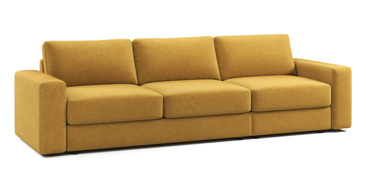 Купить Диван Оксфорд 24 XL цвет горчичный по выгодной цене 142 199 рублей в Москве – фото и цены в интернет-магазине от производителя